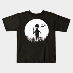 Funny Alien And Ufos Kids T-Shirt